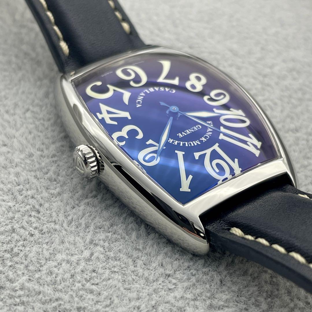 T635 分解整備・磨き済 FRANCK MULLER フランクミュラー カサブランカ 2852 黒文字盤×黒ストラップ オート 自動巻 機械式 腕時計の画像2
