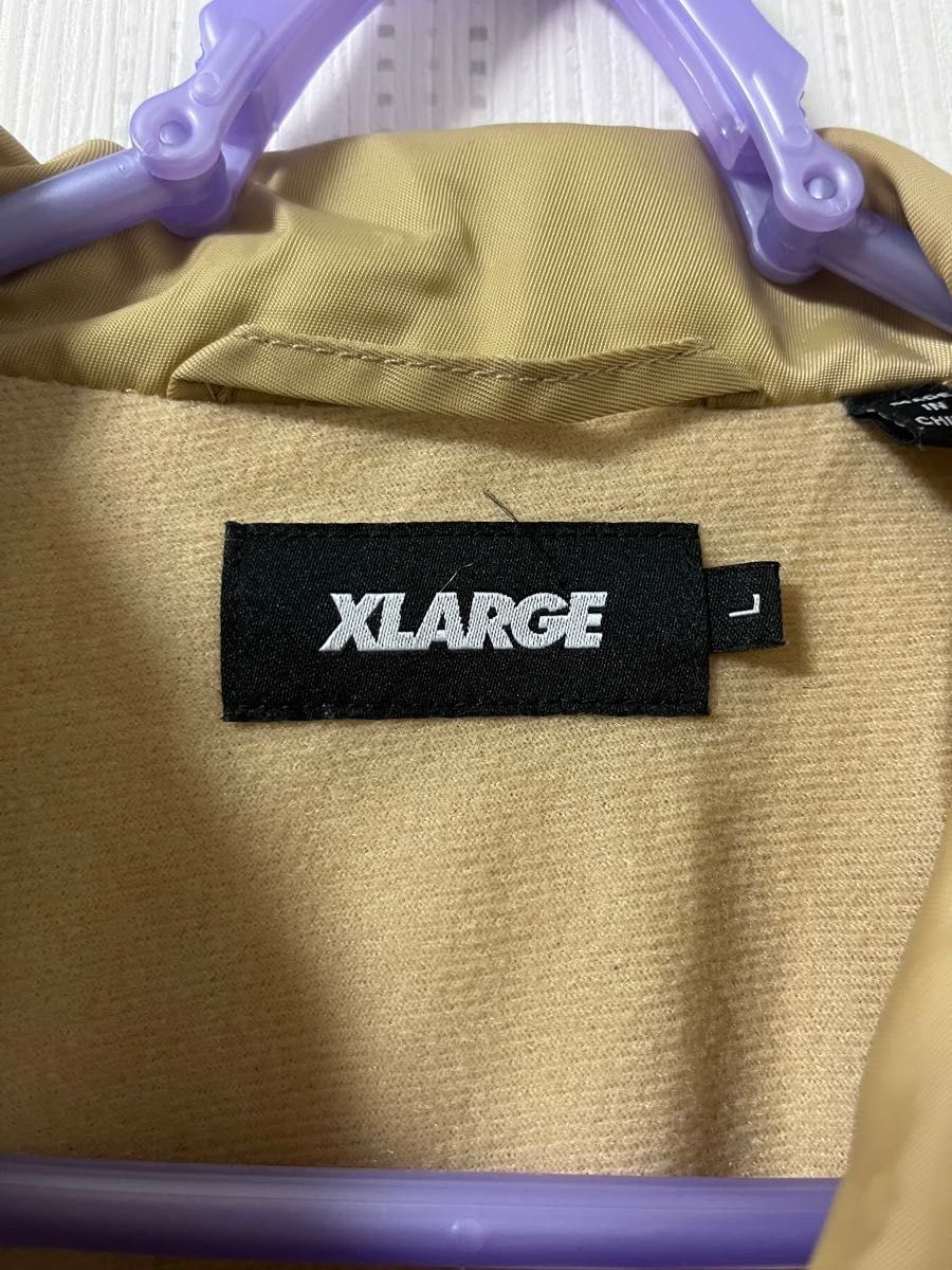 XLARGE  ナイロンジャケット　ベージュ　Lサイズ