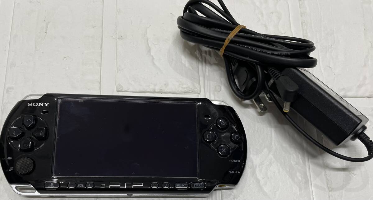 SONY ソニー PSP プレイステーション ポータブル PSP3000 ゲーム機 ゲーム 本体 ブラック 黒 保管品 注目 ９９円スタート_画像1