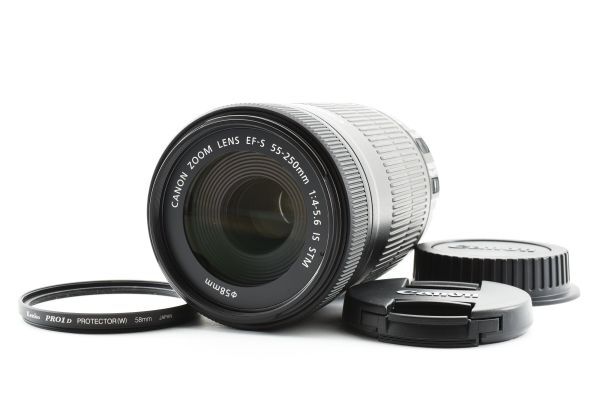 【クリアな光学】 Canon キヤノン EF-S 55-250mm F4-5.6 IS STM レンズ デジタル一眼カメラ #854の画像1