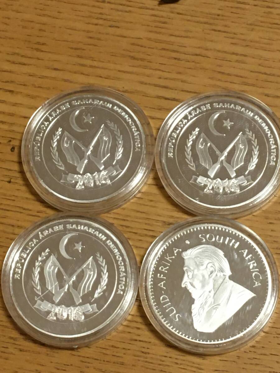 SJ37)外国記念銀貨コイン、メダル4枚_画像6