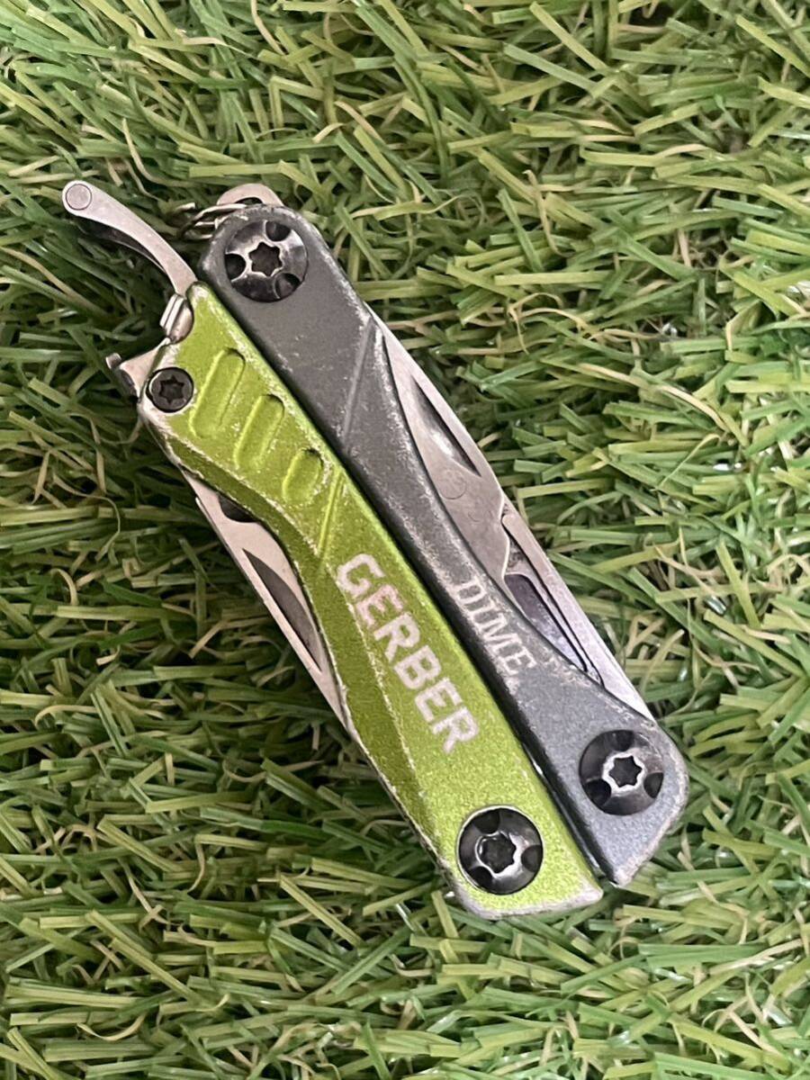 GERBER DIME Green ガーバー ダイム マルチツール ツールナイフ マルチプライヤーの画像7