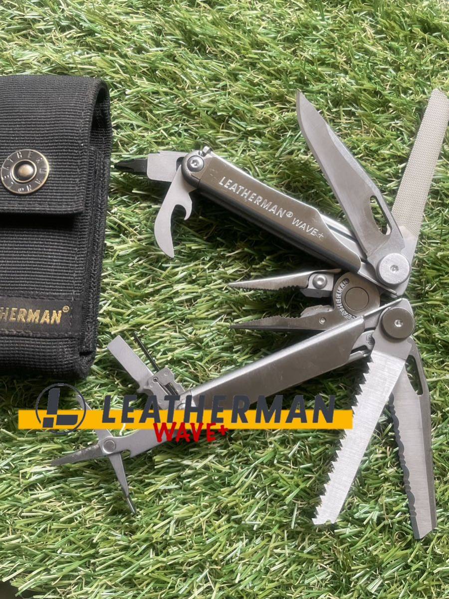 LEATHERMAN WAVE+ 専用ナイロン製シース付 レザーマン マルチツール マルチプライヤー ツールナイフの画像1