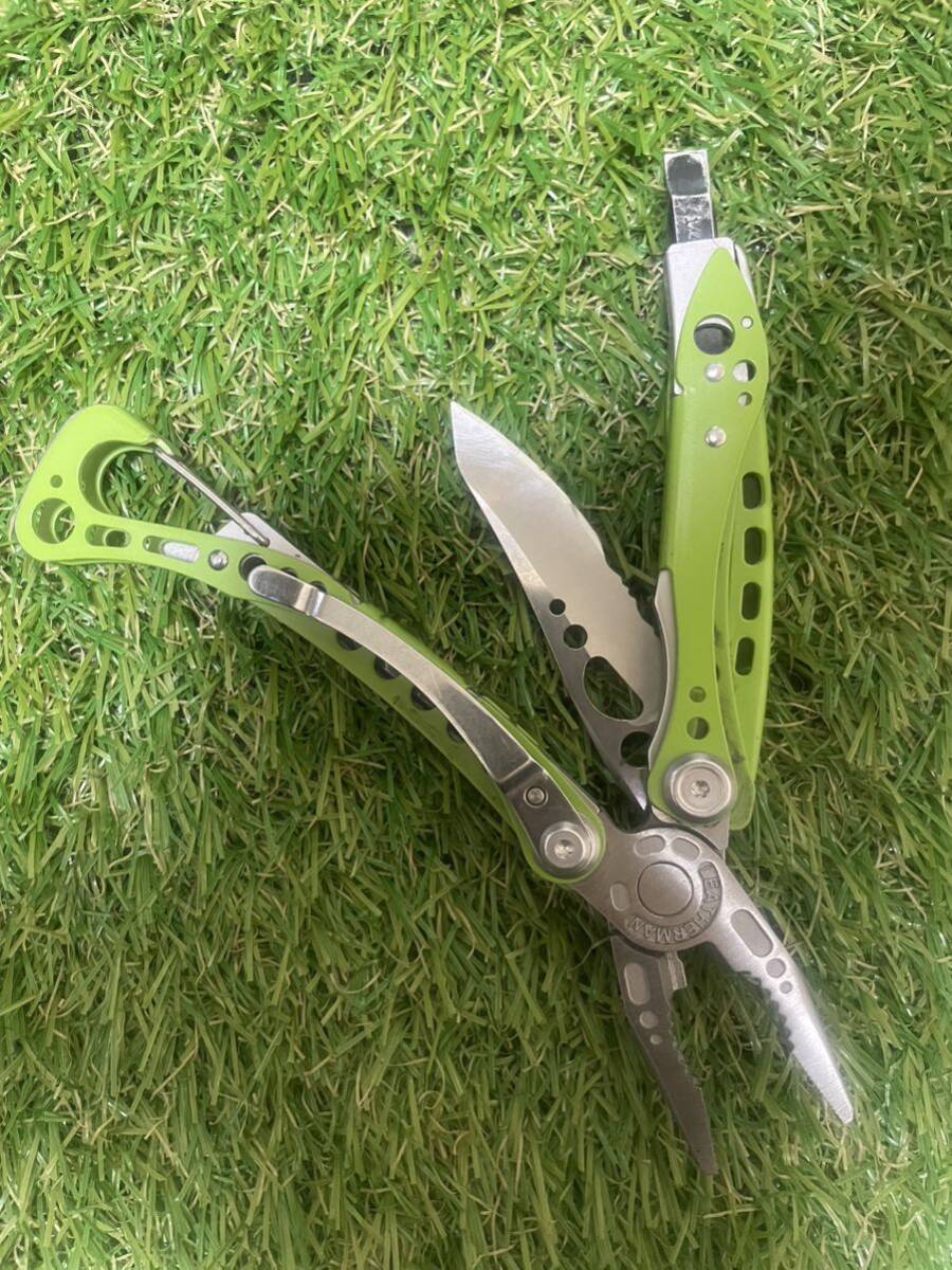 LEATHERMAN SKELETOOL Green 専用ナイロン製シース付　レザーマン マルチツール スケルツール