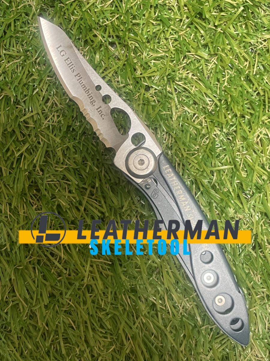 LEATHERMAN SKELETOOL KBx デニムブルー　レザーマン　フォールディングナイフ 折りたたみナイフ 