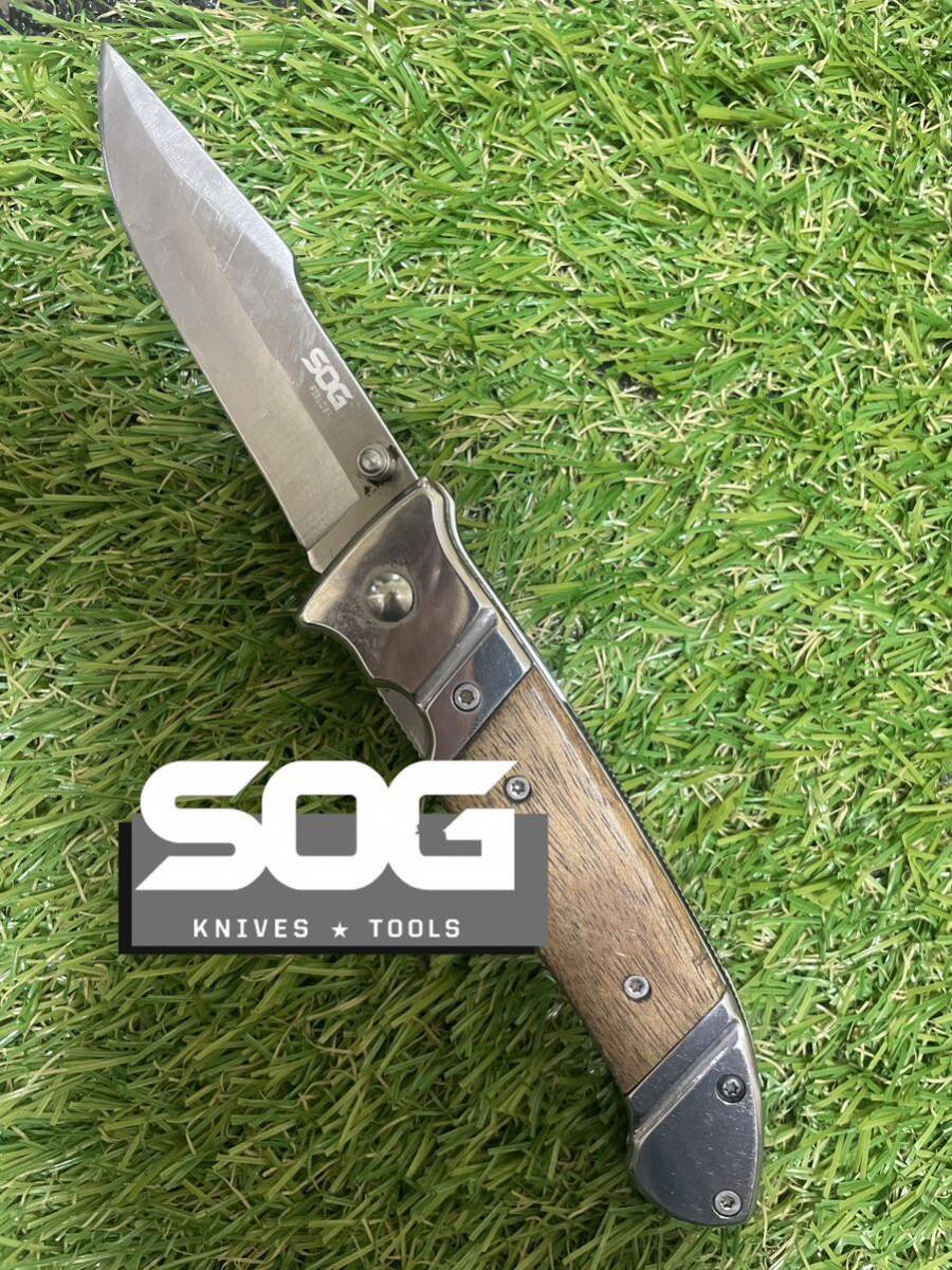 SOG #016 FIELDER ソグ フォールディングナイフ 折りたたみナイフの画像1