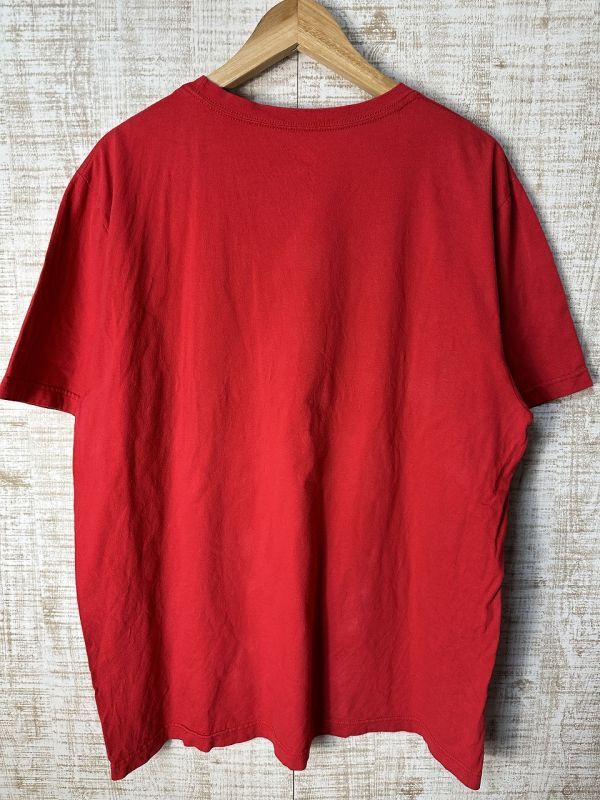 ☆ビッグサイズ US古着 NIKE ナイキ プリント Tシャツ レッド赤【XL】コットン　　　　　　　◆4428◆_画像3