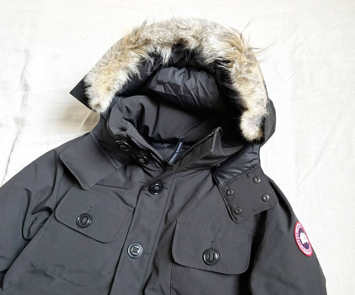 美品 CANADA GOOSE カナダグース ラッセル パーカー RUSSELL PARKA ダウン ジャケット DOWN JACKET 2301JM 黒 ブラック カナダ製 L_画像2