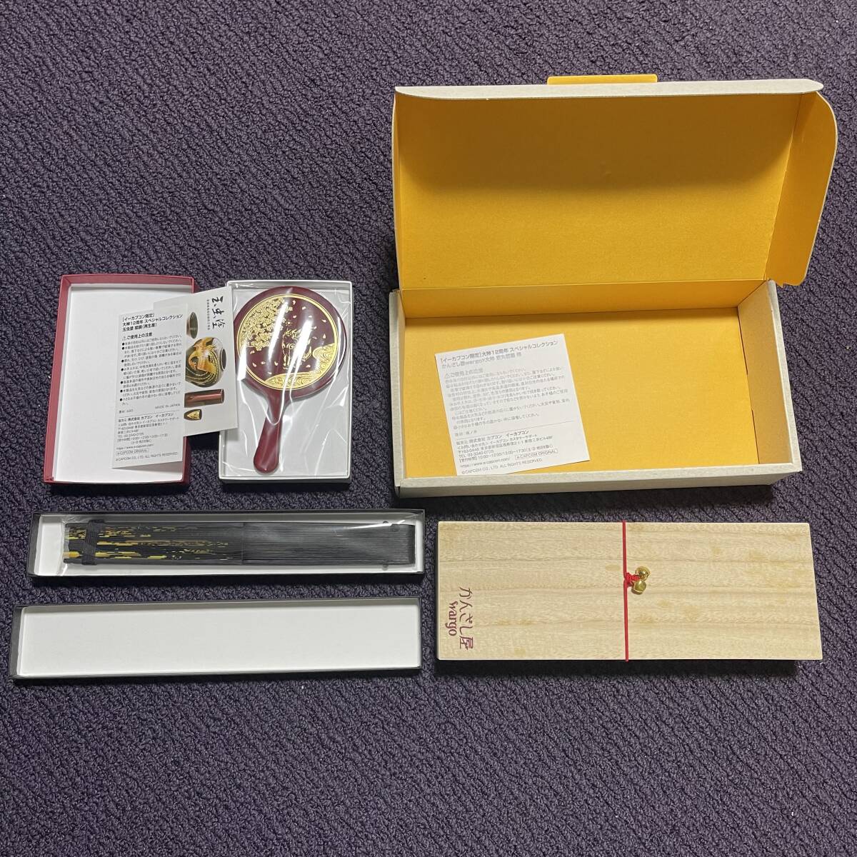 3点セット 未開封品 かんざし屋wargo 京丸型櫛 椿 玉虫塗 姫 3点セット 未開封品 かんざし屋wargo 京丸型櫛 椿 玉虫塗 姫