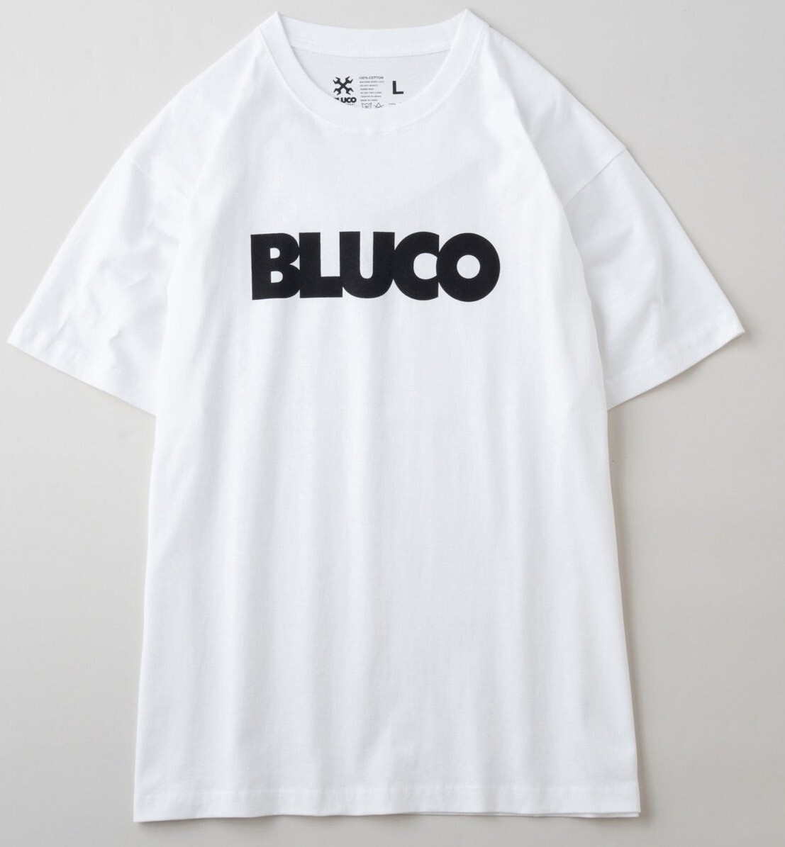 BLUCO WORK GARMENT/ブルコ143-22-001-24-915 PRINT TEE/カラー(WHT)サイズL.新品.税込価格、送料無料.　_画像1