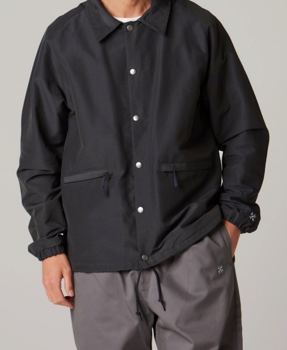 BLUCO WORK GARMENT/ブルコ 141-31-041-08-095/60／40 CHIN STRAP COACH JACKET /カラー(BLK)サイズL.新品.税込価格.送料無料_画像3