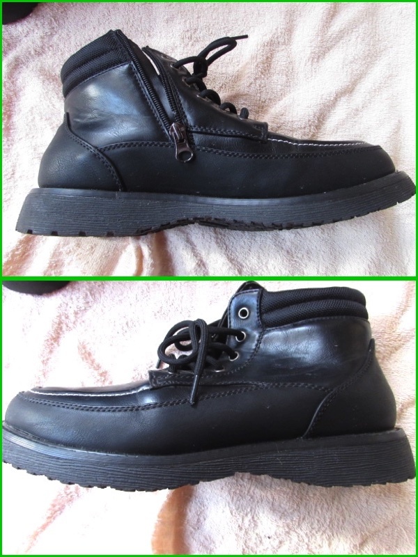 CAPTAIN STAG（キャプテンスタッグ）ブーツ、サイズ25cm、ショートブーツ、ブラック、品番：1704-BLKの画像3