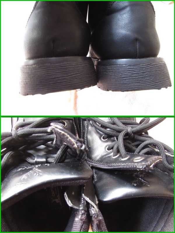 CAPTAIN STAG（キャプテンスタッグ）ブーツ、サイズ25cm、ショートブーツ、ブラック、品番：1704-BLKの画像9