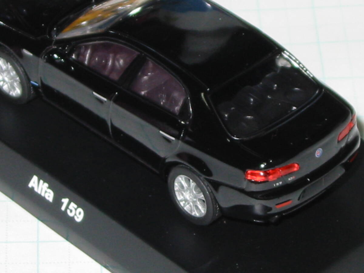 KYOSYO 京商 ALFA ROMEO アルファロメオ ミニカーコレクション★Alfa 159 セダン アルファロメオ ALFA ROMEO 1/64 ブラック 黒色  の画像8