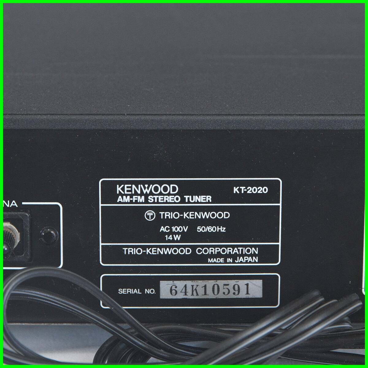 【動作確認済み：修理再調整品】一部カタログ値超えの個体 KENWOOD KT-2020（64K10591） AM/FMチューナー_画像4