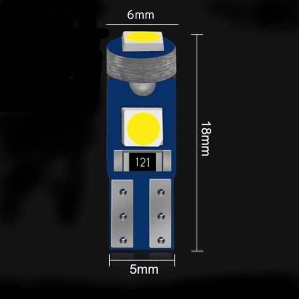 T5 3030 SMD LED 赤(レッド) 10個セット　メーターランプ　エアコンランプ　コンソールランプ　フットランプ　インジケーターランプ_画像2