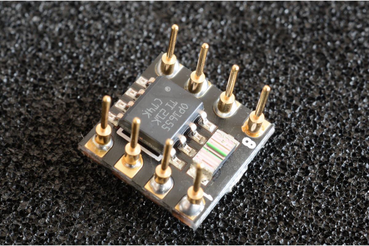 Texas Instruments TI OPA1655DR 2 circuit 8 pin DIP. low height specification audio for ope amplifier 