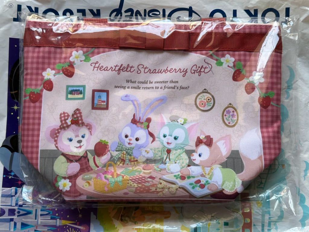  Hsu red Alain chi case Duffy Disney si- lunch bag Heart felt strawberry gift Disney si-TDS