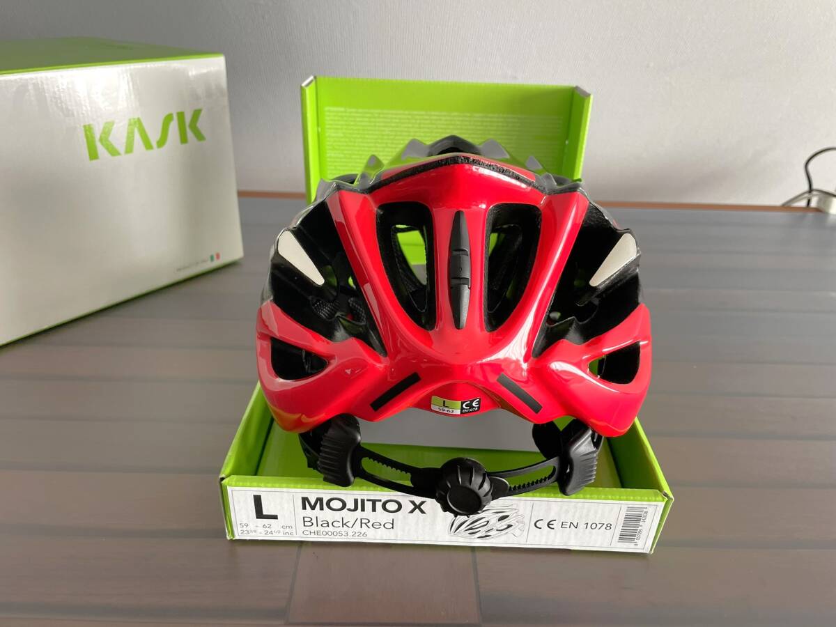 【新品未使用】KASK / MOJITO X / Black Red / Lサイズ / カスク / 59～62cm / 自転車 / ヘルメット_画像4