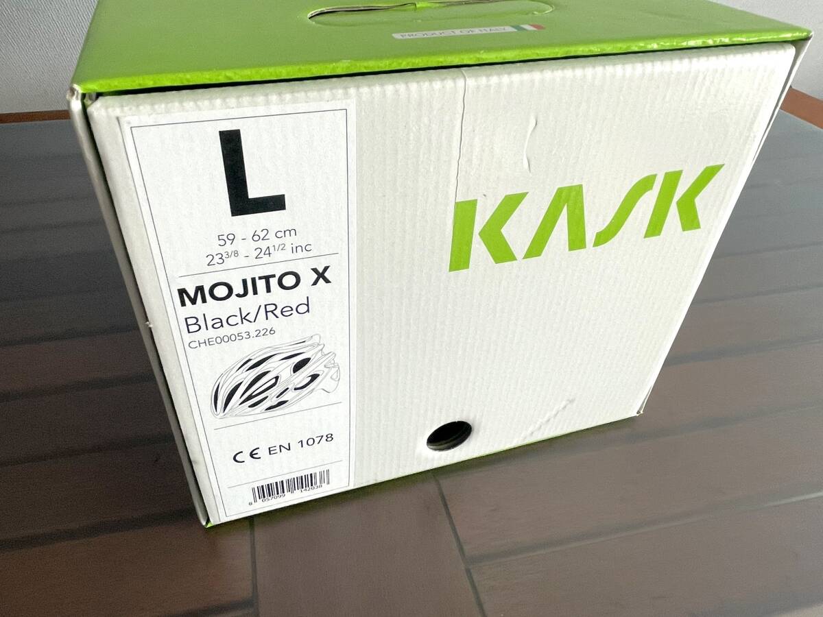 【新品未使用】KASK / MOJITO X / Black Red / Lサイズ / カスク / 59～62cm / 自転車 / ヘルメット_画像10