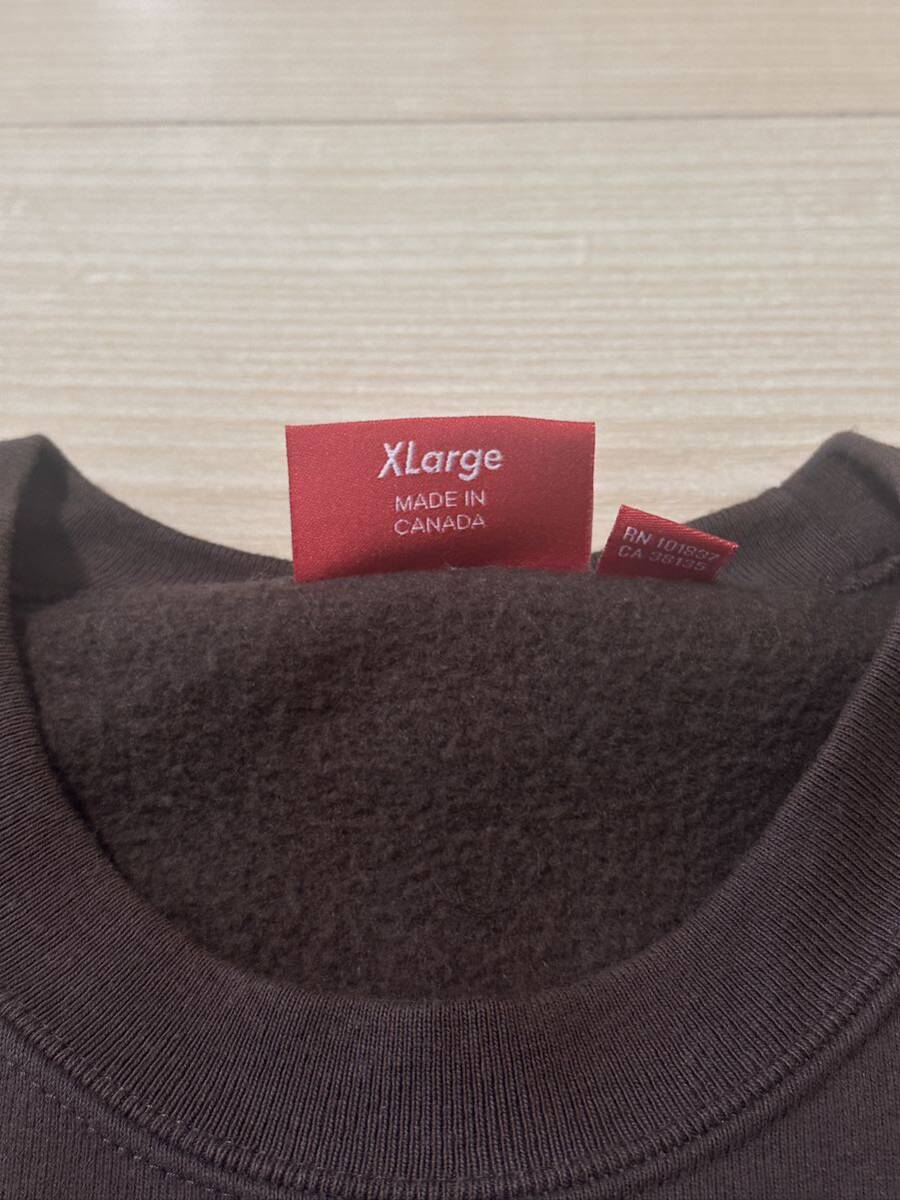 1円〜Supreme Box Logo Crewneck Brown XLシュプリーム スウェット トレーナー 22FW ボックスロゴ クルーネック 22AW _画像4