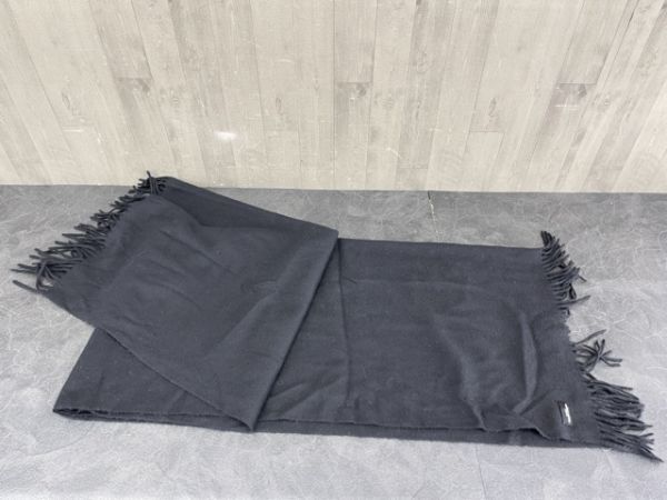 ビンテージ ストール COMME des GARCONS tricot コムデギャルソン トリコ マフラー ブラック 約89×194cm/56754_画像3