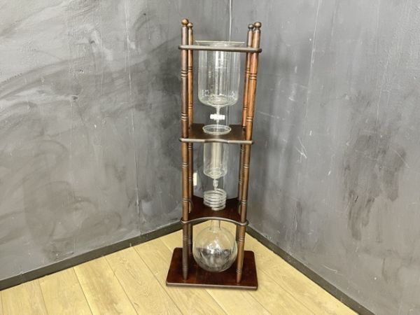 Kalita カリタ 水出し コーヒー抽出器 ダッチコーヒー ウォータードリップ コーヒー器具 木製スタンド 廃版 レトロ / 56766の画像4