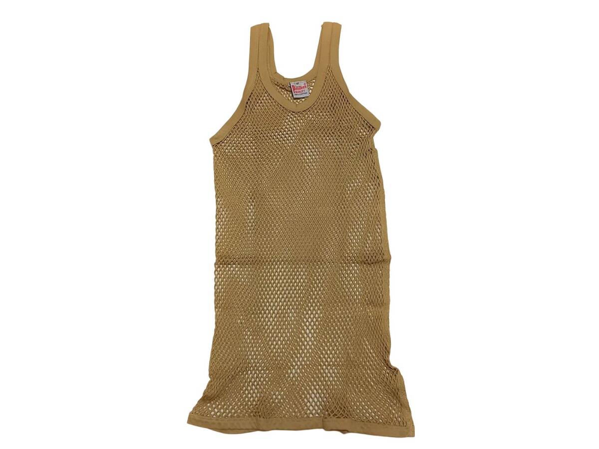 【送料無料】レゲエ網シャツ THE ORIGINAL ENGLISH MESH VEST アミシャツ REGGAE JAMAICA ジャマイカ / BEIGE ベージュ Mサイズ_画像1