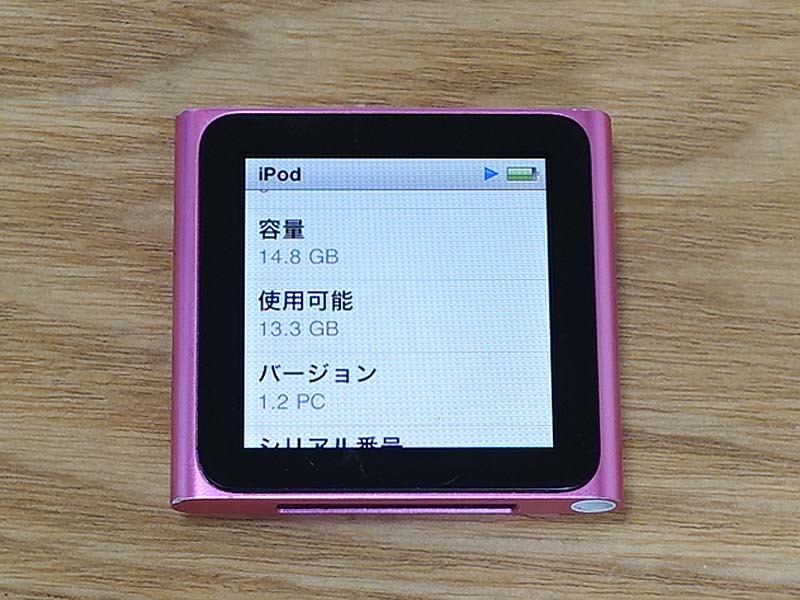 ◆◆iPod nano 第6世代 A1366 16GB ピンク モデル:MC698LL(MC698J同等) そこそこきれい 動作良好 バッテリー長持ち|N6-1047◆◆_画像10