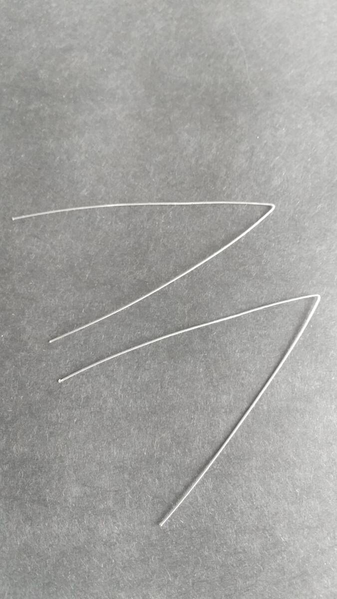 オペロンゴム 白 水晶の線 １０ｍ 針2本付き パワーストーンブレスレット 等用 送料￥８４ 複数可の画像3