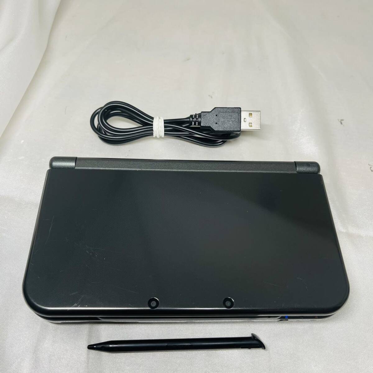 ★1円～ 動作確認済 New NINTENDO 3DSLL 本体 メタリックブラック 任天堂 送料全国520円 ニンテンドー metallic black_画像1