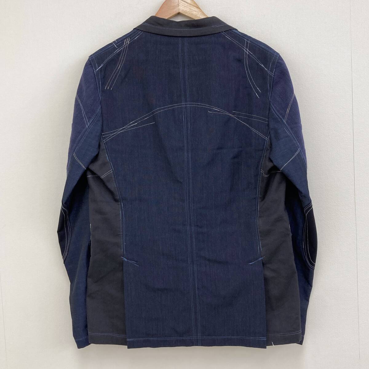 AD2020 JUNYA WATANABE MAN ステッチ パッチワーク インディゴ ジャケット ジュンヤワタナベ コムデギャルソン archive 4010139