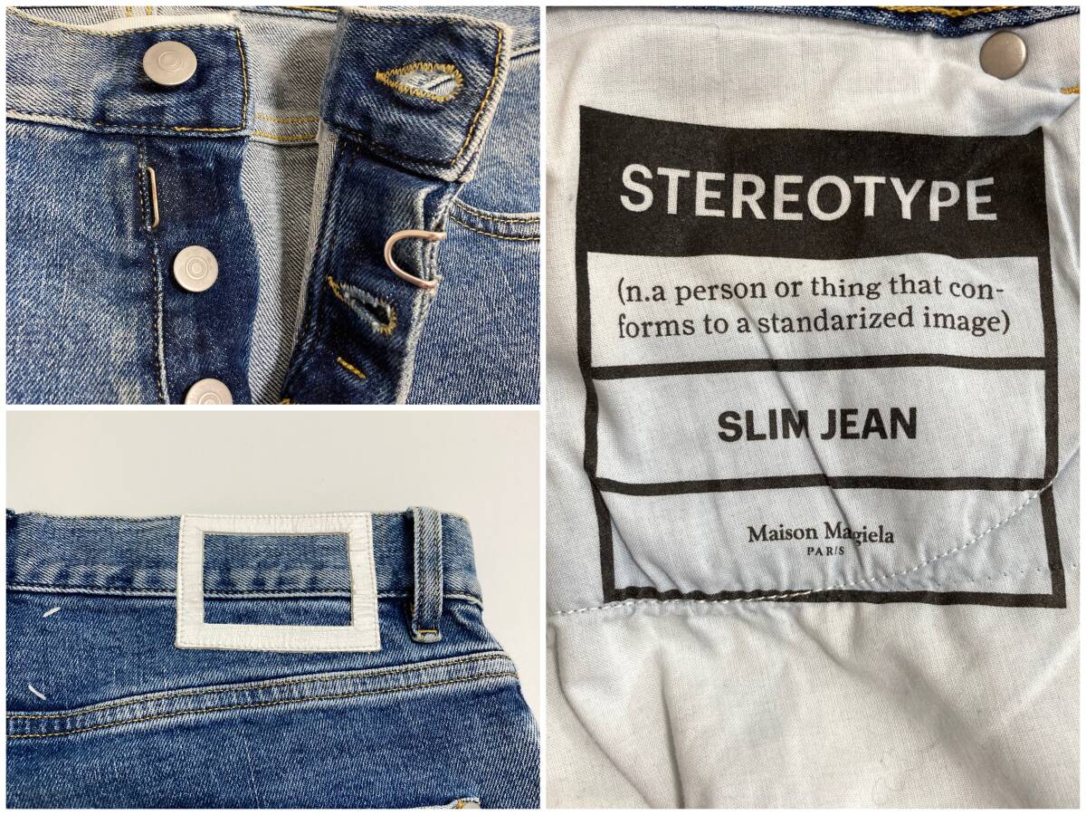 Maison Margiela 14 STEREOTYPE SLIM JEAN デニムパンツ イタリア製 メンズ W31メゾンマルジェラ ステレオタイプ ジーンズ archive 4020011の画像5