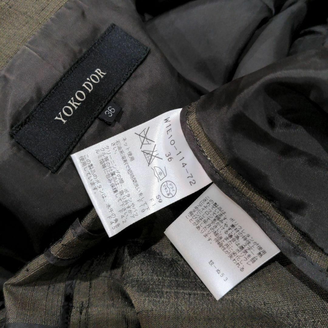 YOKO D'OR 【日本製】 36 七分袖 半裏 テーラードジャケット