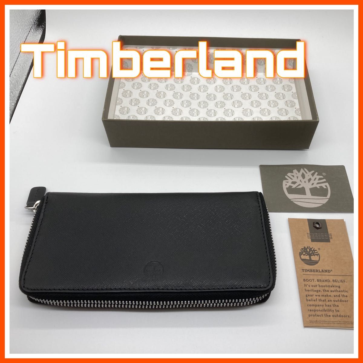 専用　Timberland ティンバーランド 長財布 ブラック　革財布　新品未使用