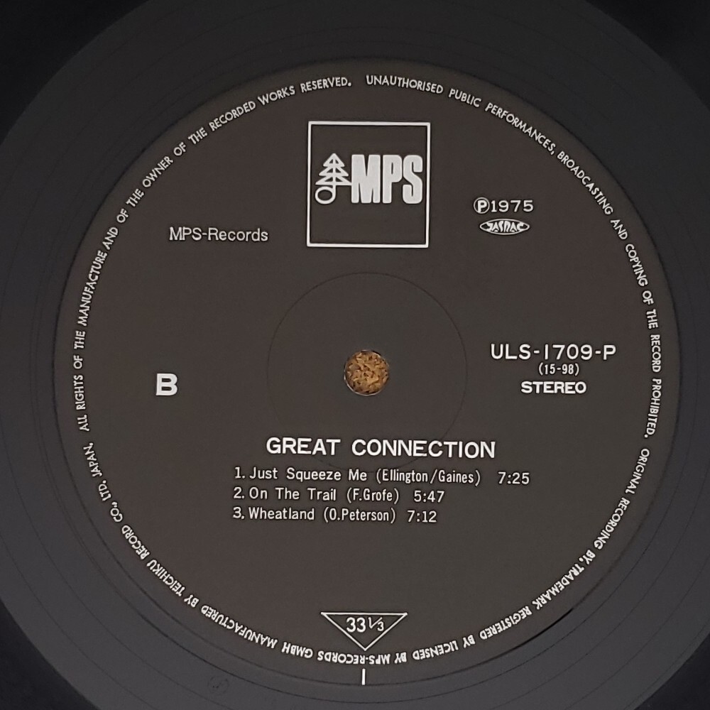 良盤屋◆LP◆Jazz:オスカー・ピーターソン/グレイト・コネクション☆Oscar Peterson/Great Connection/1975◆Bop◆J-3611_画像8