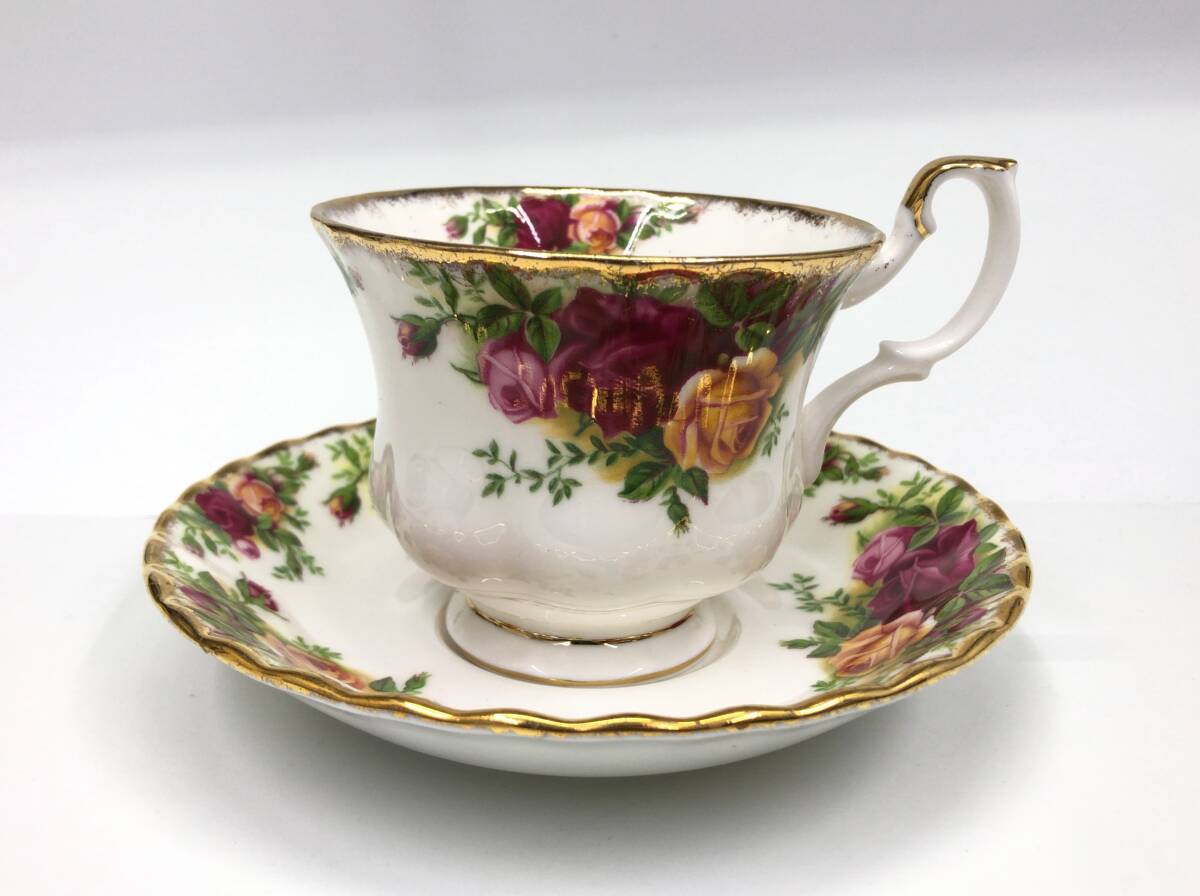 ROYAL ALBERT ティーカップ&ソーサー セット ホワイト 花柄 CHOICE チョイス オールドカントリーローズ ロイヤルアルバート 240321_画像6