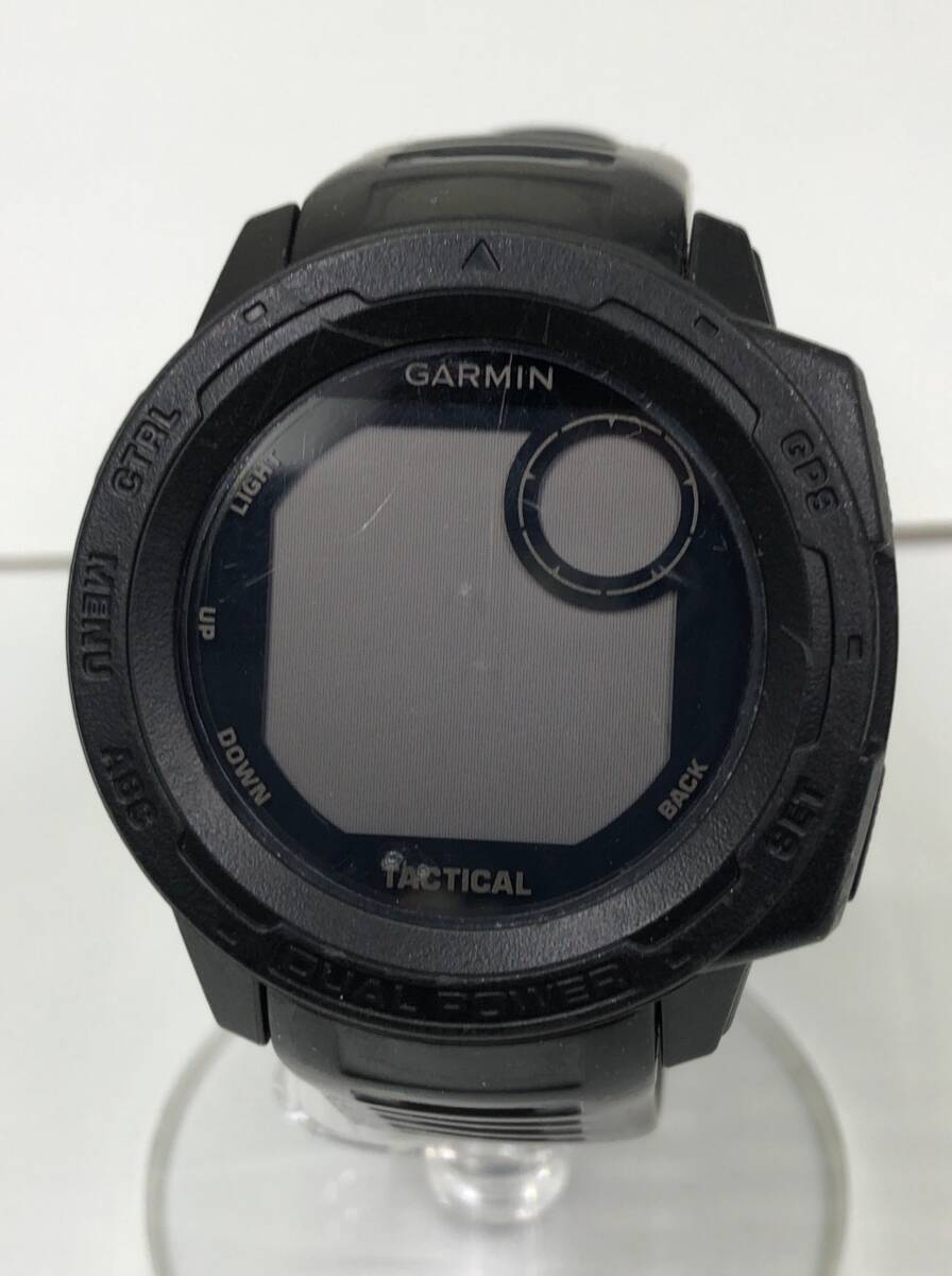 GARMIN ガーミン アウトドアGPSウォッチ Instinct Dual Power Tactical Edition Graphite MIL-STD-810G ソーラー充電 ブラック SS-275456