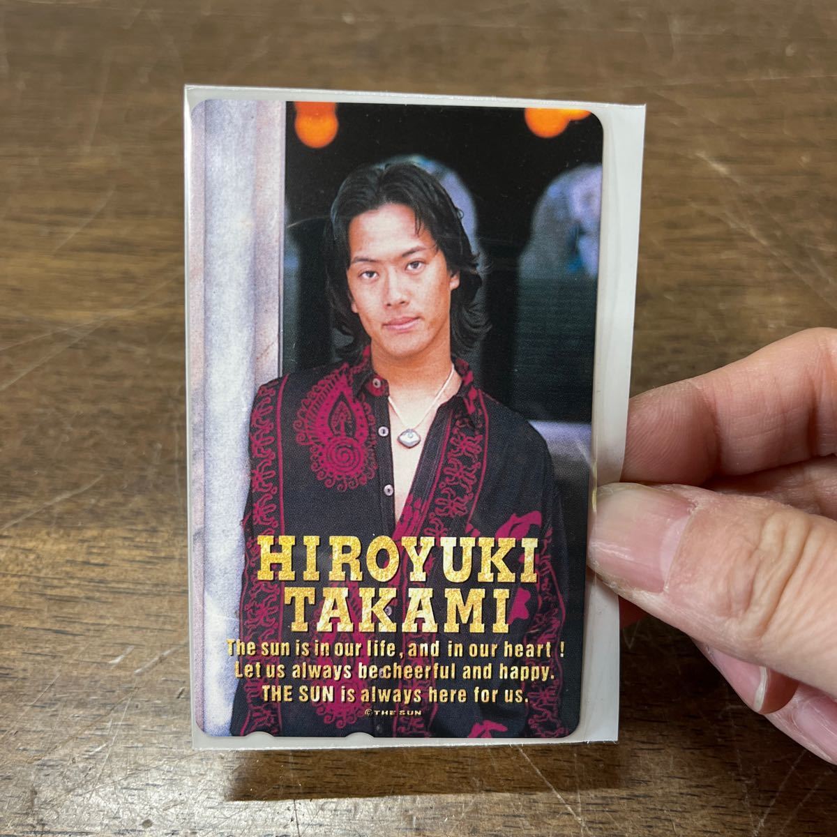  телефонная карточка Takami Hiroyuki THE SUN 50 частотность телефонная карточка 3 шт. комплект не использовался вентилятор коллекция редкость * кошка pohs 385 иен отправка (4-3