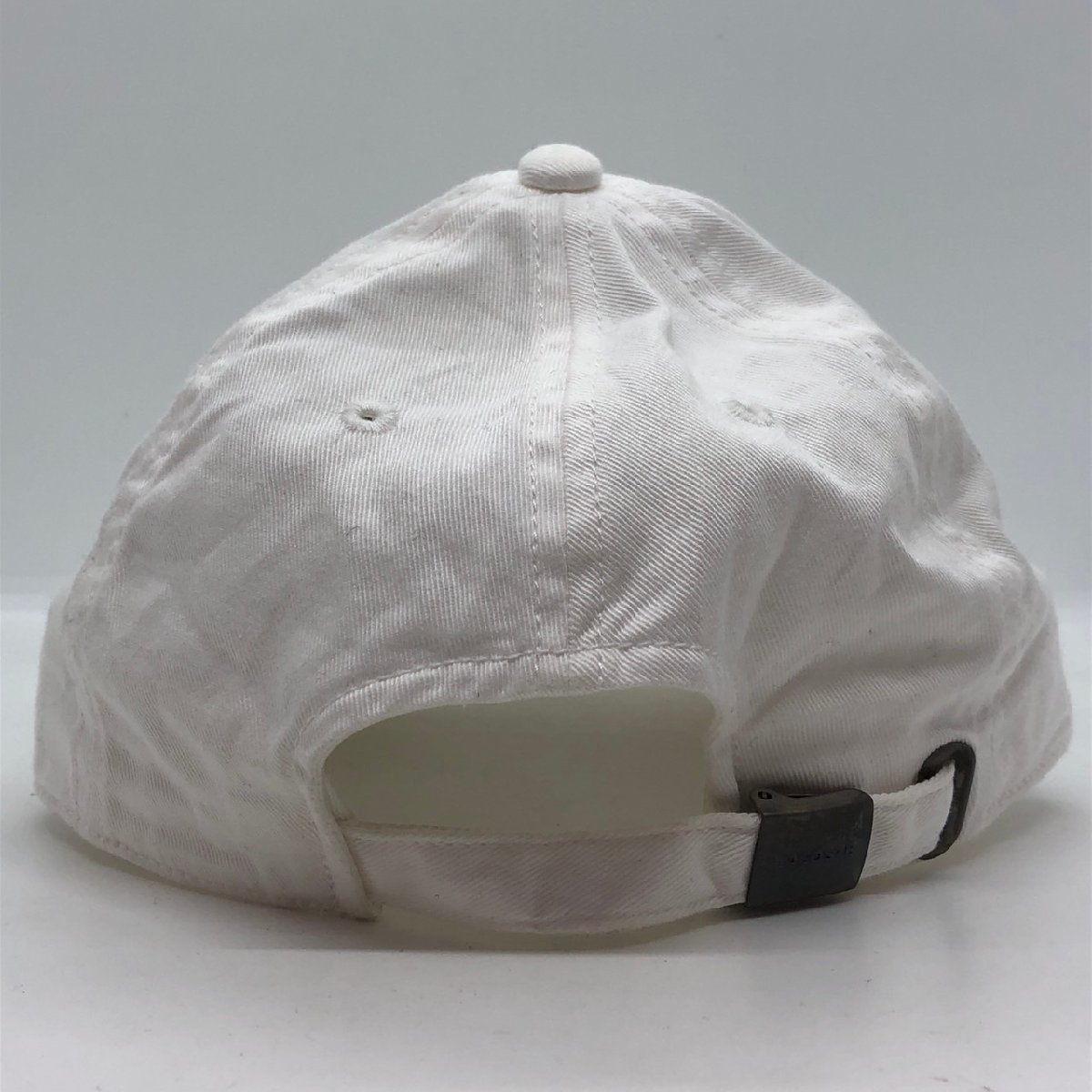 USED LACOSTE ラコステ FAIRPLAY キャップ CAP L3502 23S00 White ホワイト ワニ コットン 帽子 刺繍 ロゴ ローキャップ ユニセックス_画像5