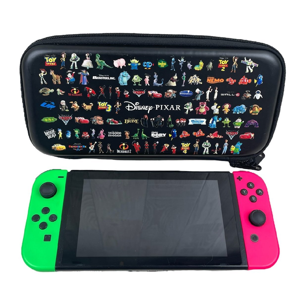 USED NINTENDO SWITCH ニンテンドースイッチ 本体 動作確認 初期化済 HAC-001(-01) ネオングリーン ネオンピンク 任天堂 ケース付属 ゲーム