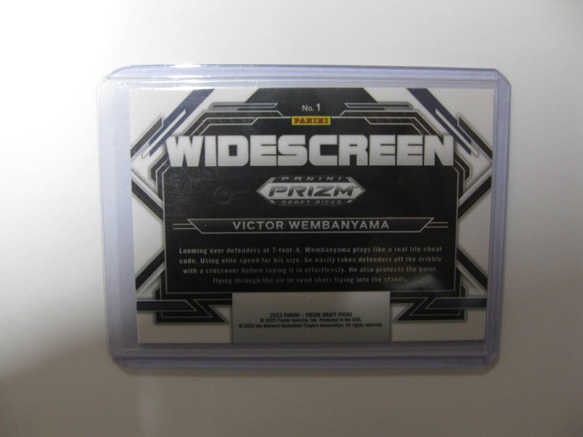 PANINI PRIZM　スパーズ　ウェンバンヤマ Wembanyama　WIDESCREEN　カード　_画像3