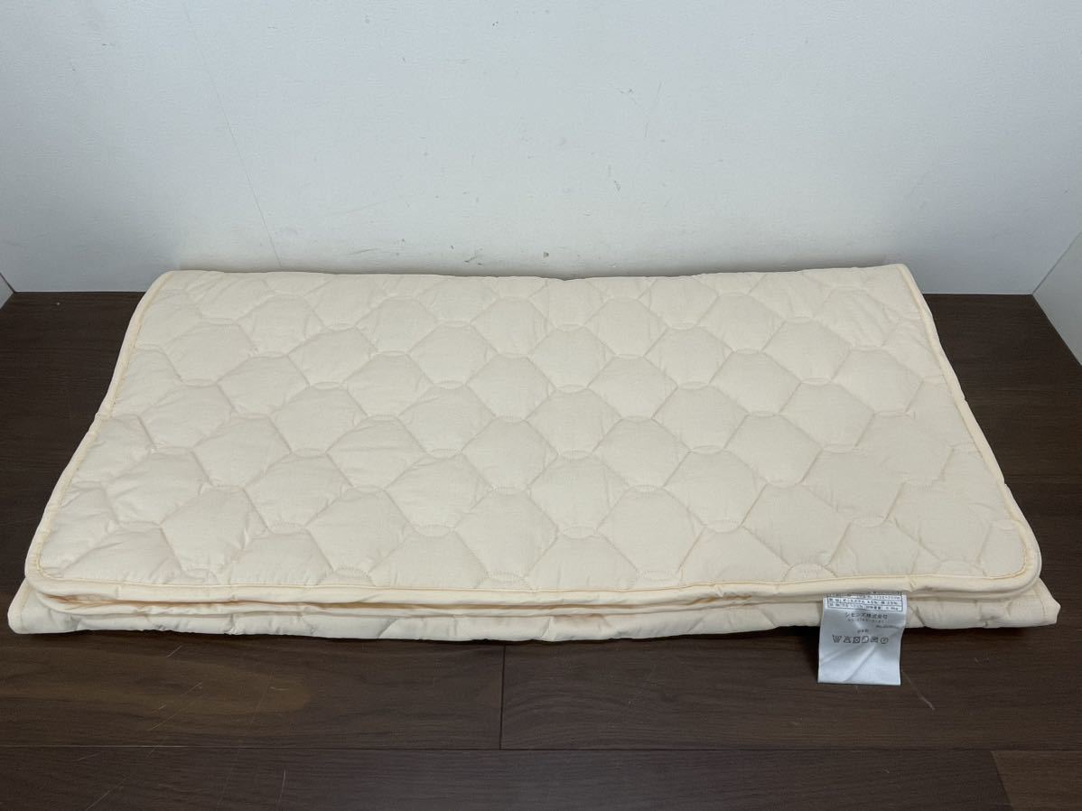 DBC72a 展示品 SIMMONS シモンズ 羊毛ベッドパッド シングルサイズ S 100×200cm 羊毛100% LG1001001A 敷きパッド _画像2