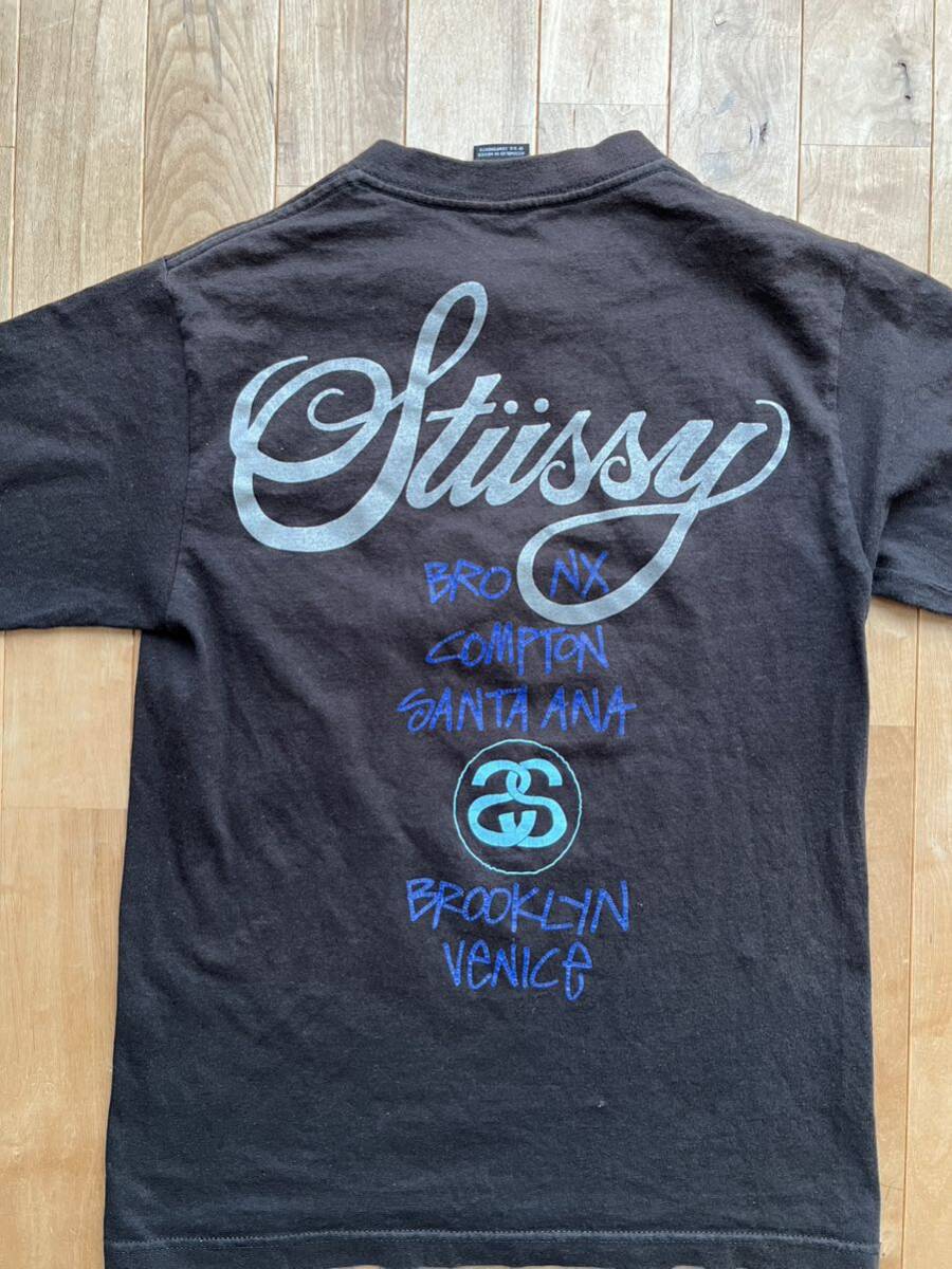 00's STUSSY ステューシー WORLD TOUR ワールドツアー Tシャツ S 00's STUSSY ステューシー WORLD TOUR ワールドツアー Tシャツ S