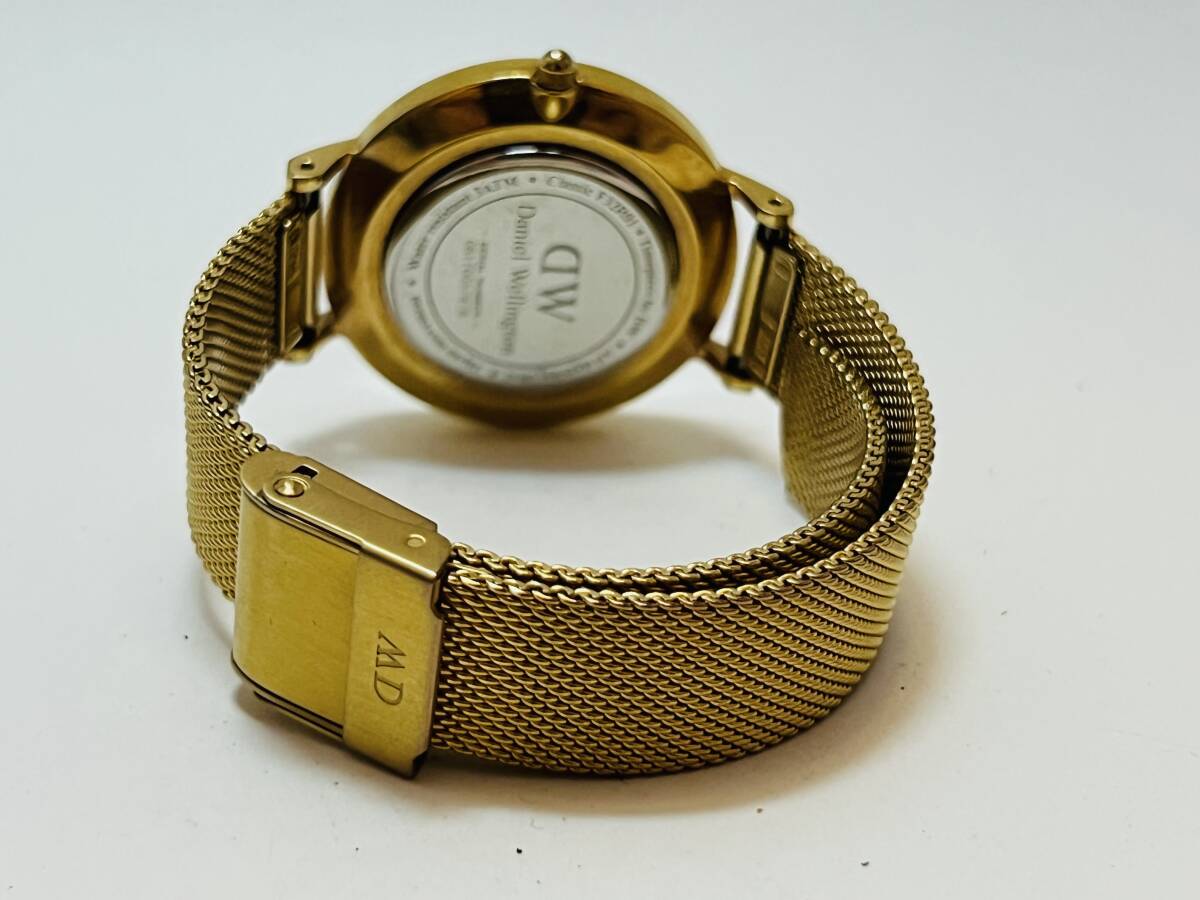 動作未確認 Daniel Wellington ダニエルウェリントン 腕時計  F32R01 ゴールドレディース クォーツ 腕時計の画像5