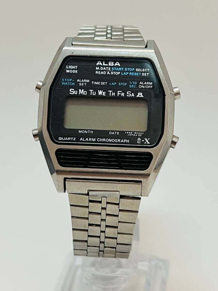 動作未確認　SEIKO セイコー ALBA アルバ Y446-5000 デジタルウォッチ ALARM CHRONOGRAPH 腕時計_画像1