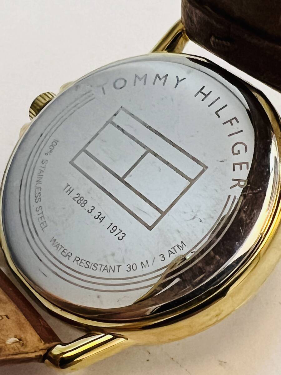  operation not yet verification TOMMY HILFIGER Tommy Hilfiger TH.288.3.34 quartz wristwatch leather belt 