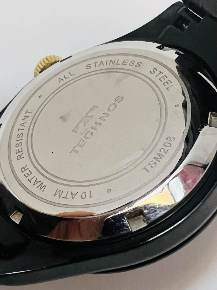 動作未確認 テクノス 腕時計 メンズウォッチ TECHNOS TSM208の画像4