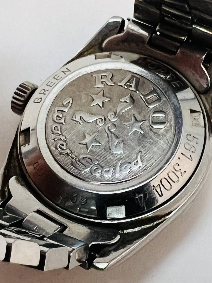 動作未確認　RADO　ラドー　GREENHORSE　561.3004.4　WaterSealed　レディース　手巻き 腕時計_画像5