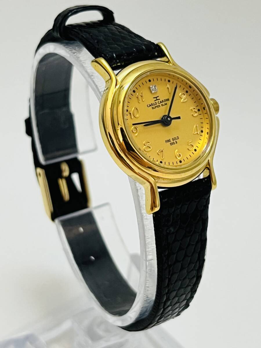 動作未確認 CARLO CARDINI FINE GOLD999.9 C-2210 レディース 腕時計の画像2
